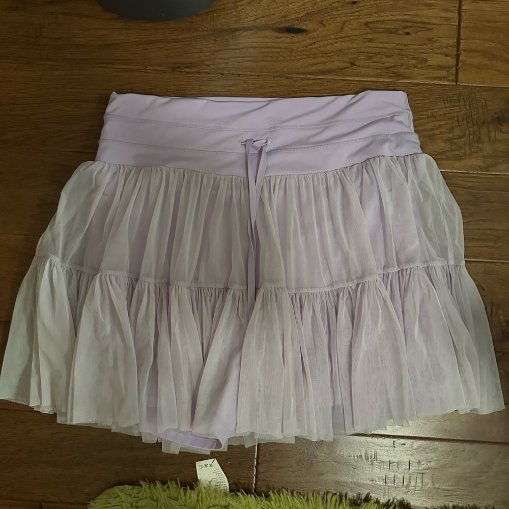 POPFLEX Lavender Tiered Mini Skirt